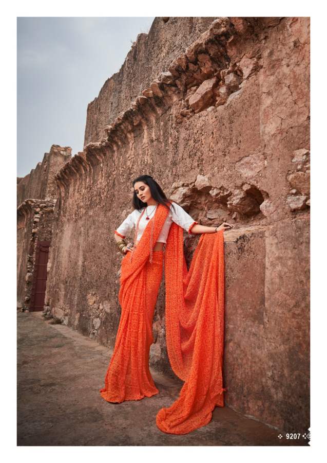 Kashvi Saheli Fancy Party Wear Georgette Printed Designer Saree Collection